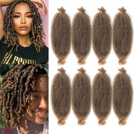 Marley Twist Braiding Hair 18 Inch Spring Twist Hair Passion Twist Hair Marley Hair for Soft Locs Crochet Hair for Black Women Kinky Twist Hair for Braiding Hair Extensions. (T27#, 18 Inches)