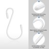 HARFINGTON 36pcs S Hooks 2.4" Metal Hanging S Shaped Hooks