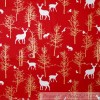Susan Winget BonEful Fabric FQ Cotton Quilt Country Deer Red