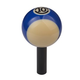 Mavota Pool Ball Rod Shifter Gear Knob Blue 10X Gear Shift Knob Billiard Ball Rod Stick Shift Handle Fit Most Automatic Manual Car Tuck Transmission Vehicle, W02B10, Blue 10X