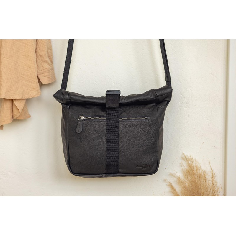 Gusti Luis Shoulder Bag Handbag Leather Black Leather, black