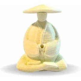 Shrimp Stick Lollies Holder - Aquarium Lolly Stick Food Accessory (White, The Thinker - Sitting)