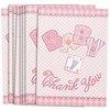 Unique Baby Stitching Thank You Note Cards, 5.5” x 4”,