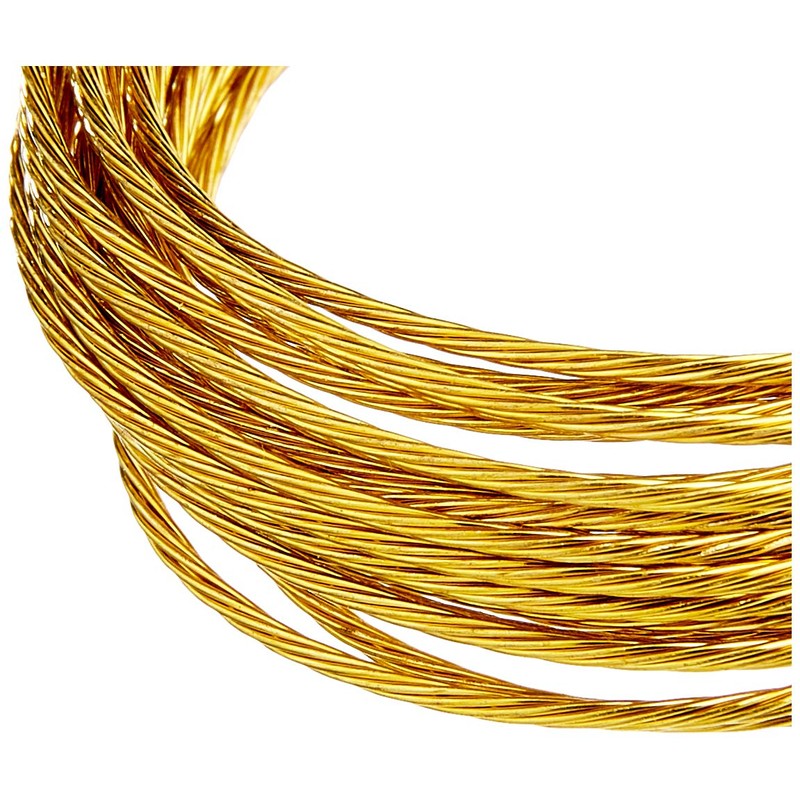 Merriway Brass Number 2 Picture Wire, BH04070, 3 Metre (9.5