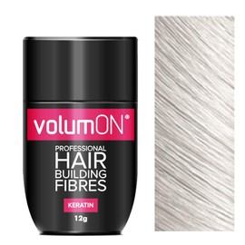Volumon Professional Hair Building Fibres Hair Loss Concealer Keratin 12g White