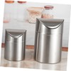 Levemolo Garbage Can for Car Mini Trash Bin Stainless Steel