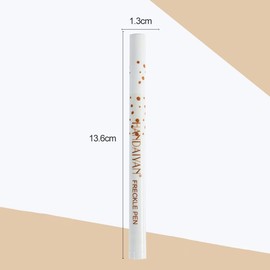Sommersprossen Stift, Freckle Pen, Natürliche Lebensechte Sommersprossen Makeup Stift, Freckles Makeup Pen Anfänger, Wasserdicht, Natürliche Lebensechte (Light Brown)