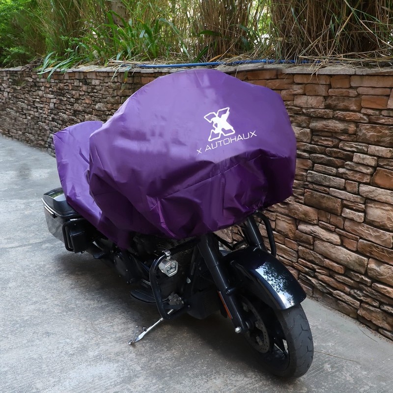X AUTOHAUX L Motorcycle Cover Lightweight Half Cover Outdoor Protector