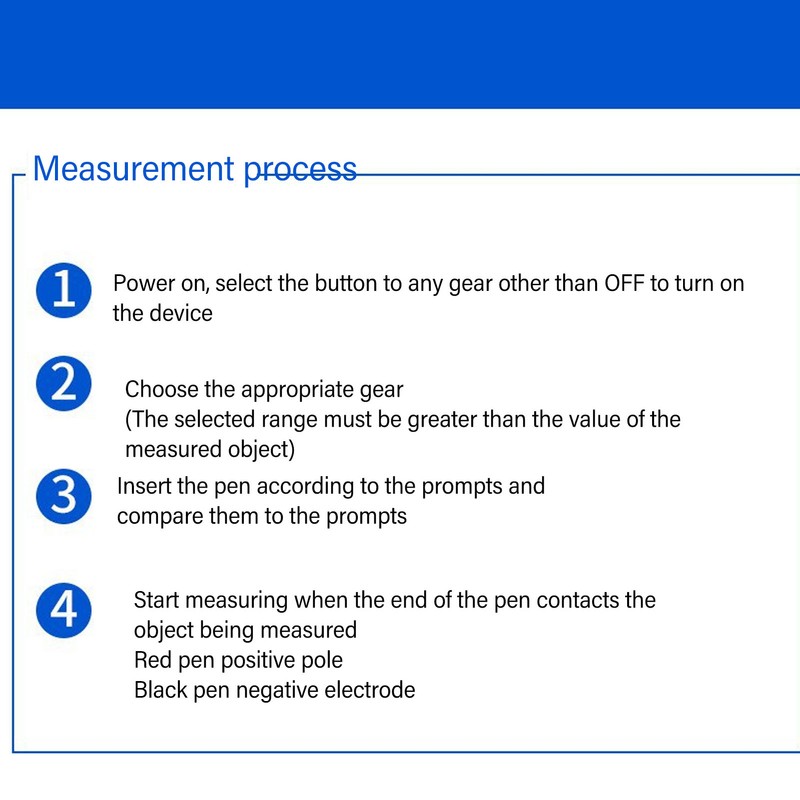 Digital Multimeter NCV High Accuracy LCD Display Handheld Voltage Resistance
