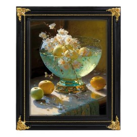 iAmoy Black Picture Frames 8x10, Vintage Picture Frames 8x10 for Wall and Tabletop, 8 by 10 Photo Frame Display Vertically or Horizontally