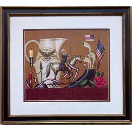 Charles Wysocki "Salute to the Nation" New CUSTOM FRAMED Art Americana