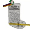Simply Holiday Christmas Stocking Color Your Own Canvas Fabric Stocking