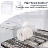 Acrylic Tissue Box Cover, Square Facial Tissue Dispenser Box, Transparent,