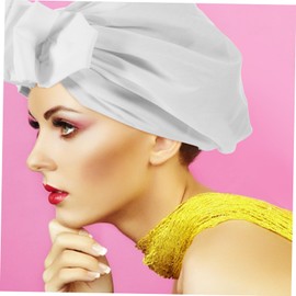 Mikinona Floral Hood Head Wrap Women's Beanie Cap for Women Chemo Headwear Elastic Beanie Hat Vintage Flower Head Wrap