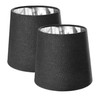 Navaris 2 x Lampshade Table Lamp E14 Round - 15.2