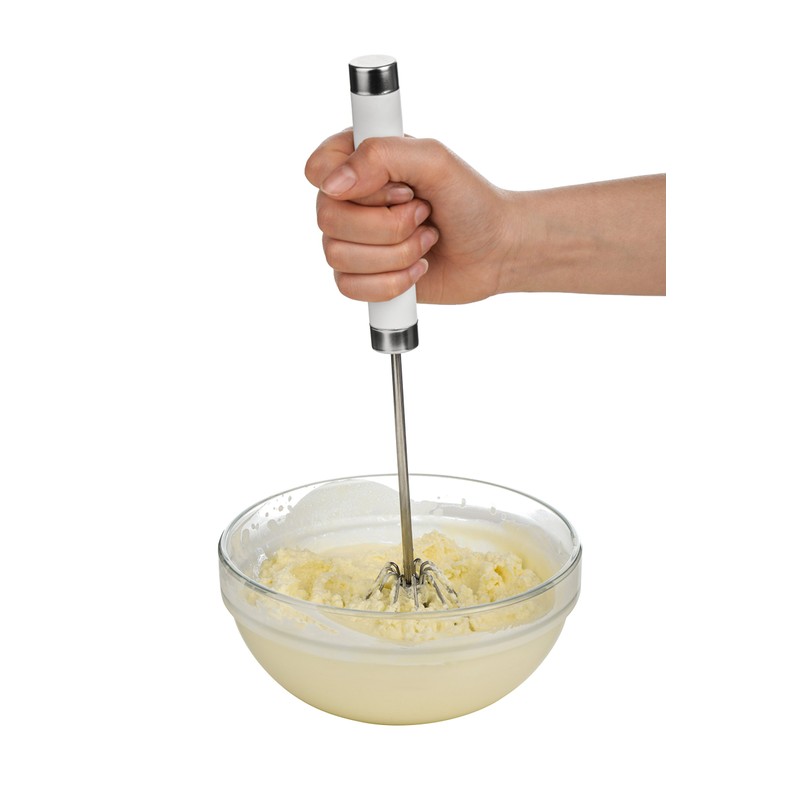 Premier Housewares 805379 Stainless Steel Press and Spin Whisks -