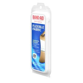 Band-Aid Band-Aid Brand Flexible Fabric Adhesive Bandages for Wound Care and First Aid, All One Size, 8 ct