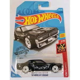 Hot Wheels 2019 Hw Flames '68 Mercury Cougar, 164/250 Black