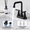 Matte Black Bathroom Sink Faucet, Hurran 4 inch Bathroom Faucets