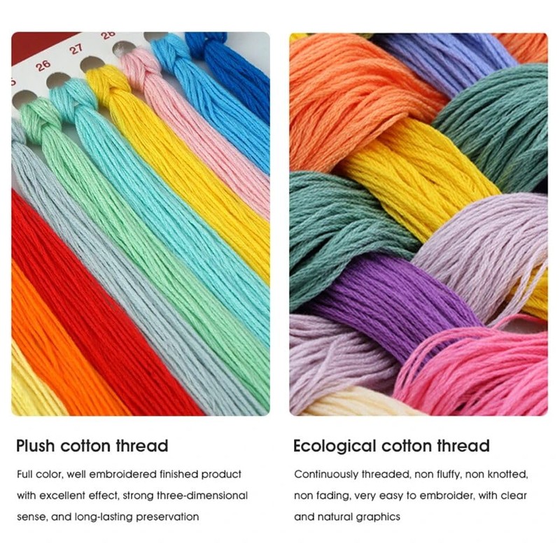 Dooxvey Embroidery Kit for Beginners, Full Range Embroidery Starter Kit