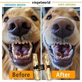 VINPETWORLD Coffee Wood Dog Chew Toy |A Wonderful Option for Your Happy Four-Legged Friend, 100% Natural from Vietnam Forest (R) | Real Coffee Wood - Size L (Pack of 2)