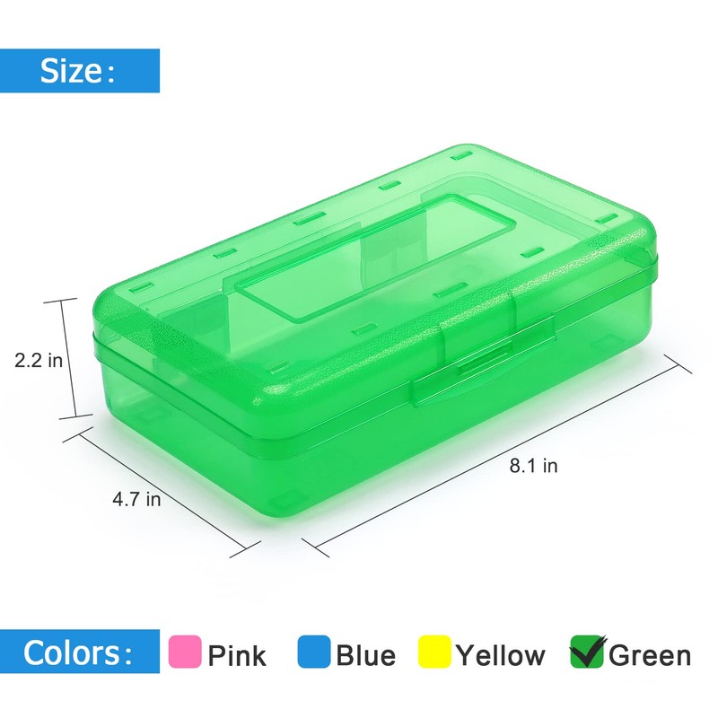 Tamaki 1 Pack Plastic Pencil Box Large Capacity Pencil Boxes