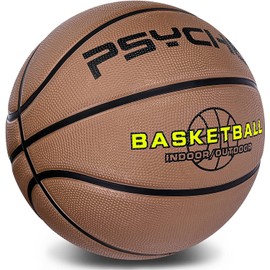 Bon amixyl Basketball Size 5 for Children and Teenagers, Outdoor Indoor Basketball for Beginners, Arena Adult Basketballs (Coffee)