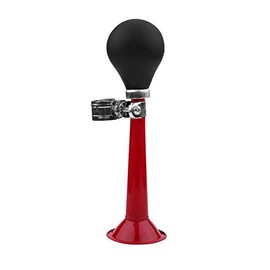 Cycling Bicycle Hooter,2.2 inch Metal Bike Horn Traditional Portable Bicycle Air Horn Loud Bell Bugle Trumpet Alarm Rubber Squeeze Bulb for Most Bicycles Recreational vehicles(Red)
