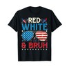 Red White And Bruh 4th Of July Boys Patriotic Teens