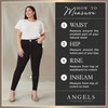 Angels Forever Young Women's Everflex Curvy Belted Bootcut Mid-Rise Jeans