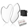 Stainless Steel Gua Sha Facial Tool, 2-Pack Guasha Scraping Massage
