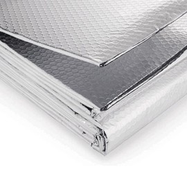 Generic Reflective Bubble Insulation Sheet, Double Side, Thermal Insulation for Home Winter Roof Summer