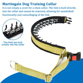 Mayerzon No Pull Dog Collar, Martingale Collar for Small Medium Large Dogs, Dog Anti Pull Collar with Buckle and Heavy Duty Nylon for Walking Training Hunting, Safe and Easy to Use
