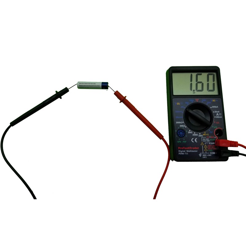 Large Screen Multimeter - Volts Ohms Amps Transistor (hFE) Square