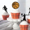 Moitkptt 24Pcs Basketball Cupcake Toppers for Party Decorations, Player &