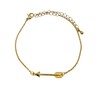Gold Horizontal Arrow Chain Bracelet (Adjustable Link) Miss Fit Boutique