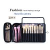 E-isata Makeup Brush Holder Storage Bag Cosmetic Case Multifunctional, 12