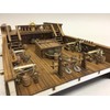 Mantua 18th Century Main & Mizzen Command Deck Wooden Ship