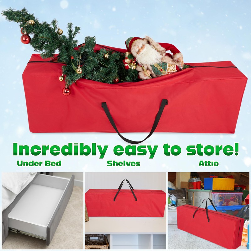 Christmas Tree Storage Bag - Zipped Christmas Storage Tree Bag