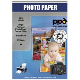 PPD 50 Sheets A4 Inkjet Professional Grade 290gsm Photo Paper Satin Double Sided PPD-69-50