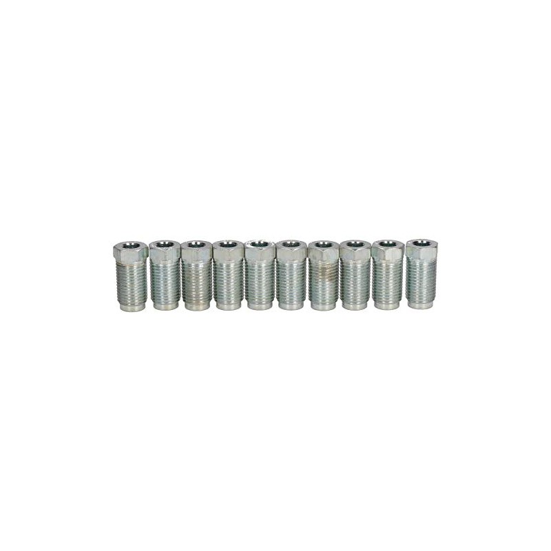 Long Steel Male Brake Pipe Union Fittings 1/2" x 20