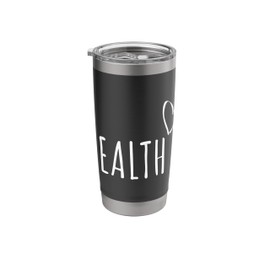 Health Wellness Fitness Mindfulness Nutrition Selfcare Body Stainless Steel Insulated Tumbler