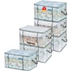 MKOKYD 80L Clear Large Storage Bag, Clothes Storage Containers for