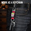 KeyUnity KB01 - Llavero de mosquetón de titanio con clip