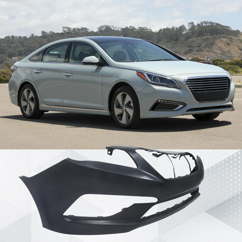 GXYWADY Front Bumper Cover Replacement for Sonata 2.4L 2015 2016