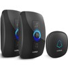 Kerui Wireless Bell 1 Transmitter 2 Receivers, Waterproof Doorbell Wireless