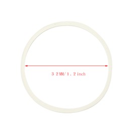 ONLYKXY 300pcs White Natural Rubber Bands,Soft Elastic Bands Hair Ties for Hair Braids Hair Rubber Ring (32mm)