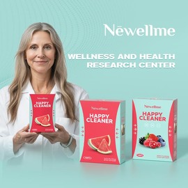 NEWELLME Happy Cleanse - Superfood Powder/Probiotics/Digestive Enzymes/Moringa - Supports gut health - Boosts immunity, Healthcare Dietary:_NEWELLME Supergreen watermelon flavor