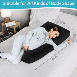 WOODWORD Pregnancy Pillow for Stomach Sleepers, Pregnancy Massage Pillow
