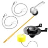 Honoson 4 Pcs Toilet Handle Replacement Kit Front Toilet Tank